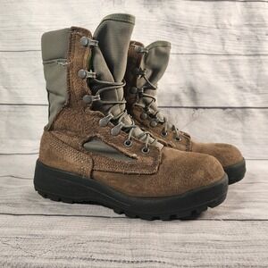 Belleville FAFTW Military Flight Boots Gore-Tex Vibram Sage Green Size 06.5 R
